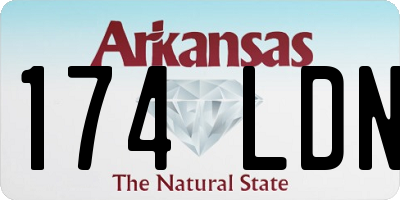 AR license plate 174LDN