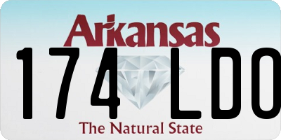 AR license plate 174LDO