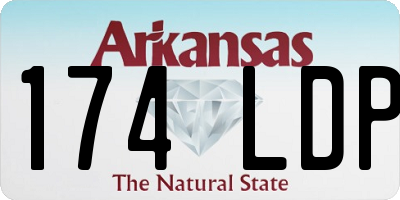 AR license plate 174LDP