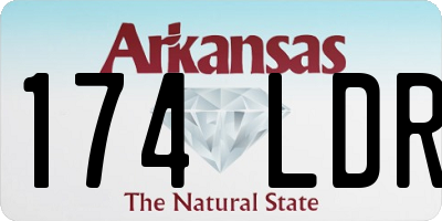 AR license plate 174LDR