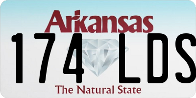 AR license plate 174LDS