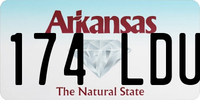 AR license plate 174LDU