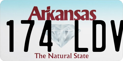 AR license plate 174LDV