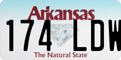 AR license plate 174LDW