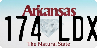 AR license plate 174LDX