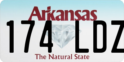 AR license plate 174LDZ