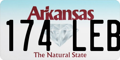 AR license plate 174LEB