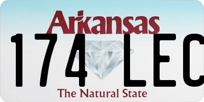 AR license plate 174LEC