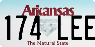 AR license plate 174LEE