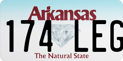 AR license plate 174LEG
