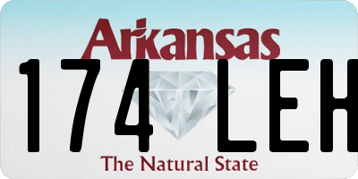 AR license plate 174LEH