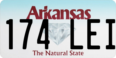 AR license plate 174LEI