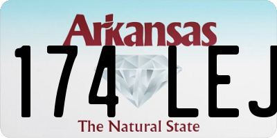AR license plate 174LEJ