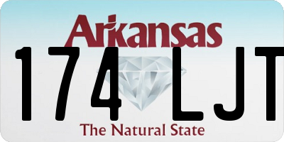 AR license plate 174LJT