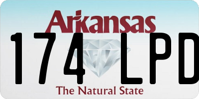 AR license plate 174LPD