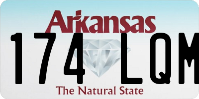AR license plate 174LQM