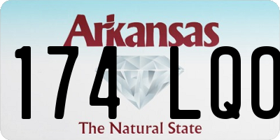 AR license plate 174LQO