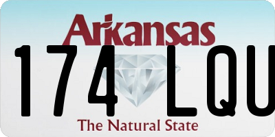 AR license plate 174LQU