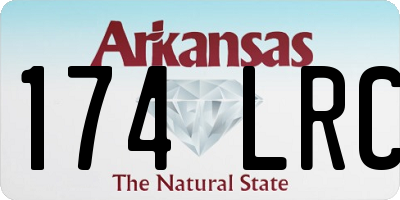 AR license plate 174LRC