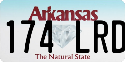 AR license plate 174LRD