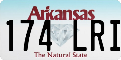 AR license plate 174LRI