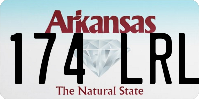 AR license plate 174LRL