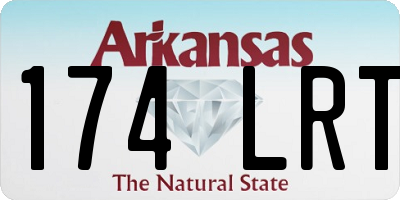 AR license plate 174LRT