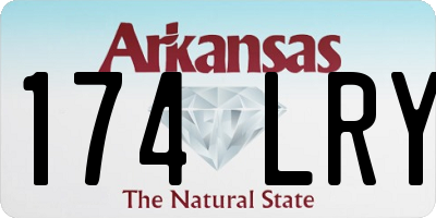 AR license plate 174LRY