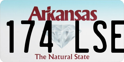 AR license plate 174LSE