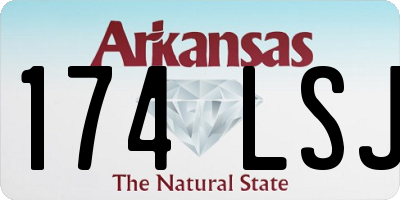 AR license plate 174LSJ