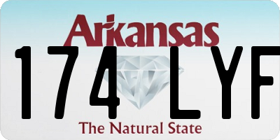 AR license plate 174LYF
