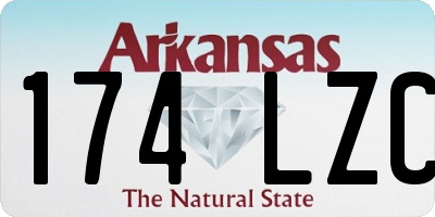 AR license plate 174LZC