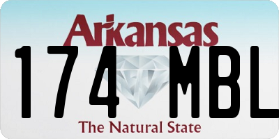 AR license plate 174MBL