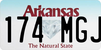 AR license plate 174MGJ