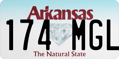 AR license plate 174MGL