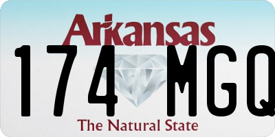 AR license plate 174MGQ