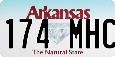 AR license plate 174MHC