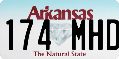 AR license plate 174MHD