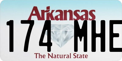 AR license plate 174MHE