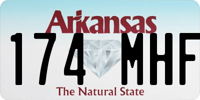 AR license plate 174MHF
