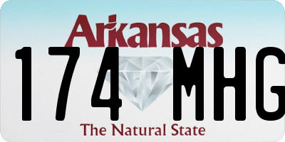 AR license plate 174MHG