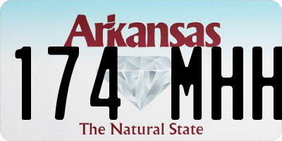 AR license plate 174MHH