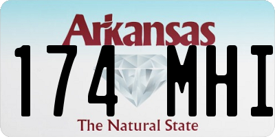 AR license plate 174MHI