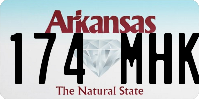 AR license plate 174MHK