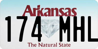 AR license plate 174MHL