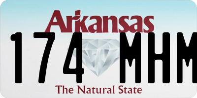 AR license plate 174MHM