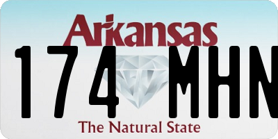 AR license plate 174MHN