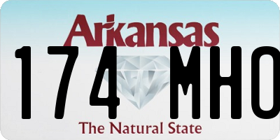 AR license plate 174MHO