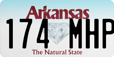 AR license plate 174MHP