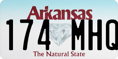 AR license plate 174MHQ
